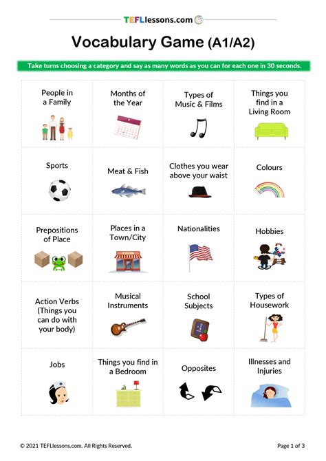 english vocabulary games